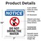 Signmission Do Not Drink The Water, 7 in W x Rectangle, Plastic OS-2PACK-NS-P-710-V-11151 - alternate 5